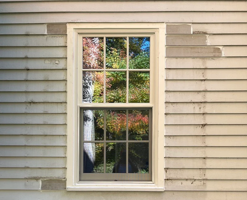 Replaced the exterior trim of this window with rot free PVC